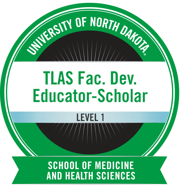 example of a TLAS Edu Scholar badge