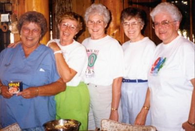 Kathy with some of her closest friends.